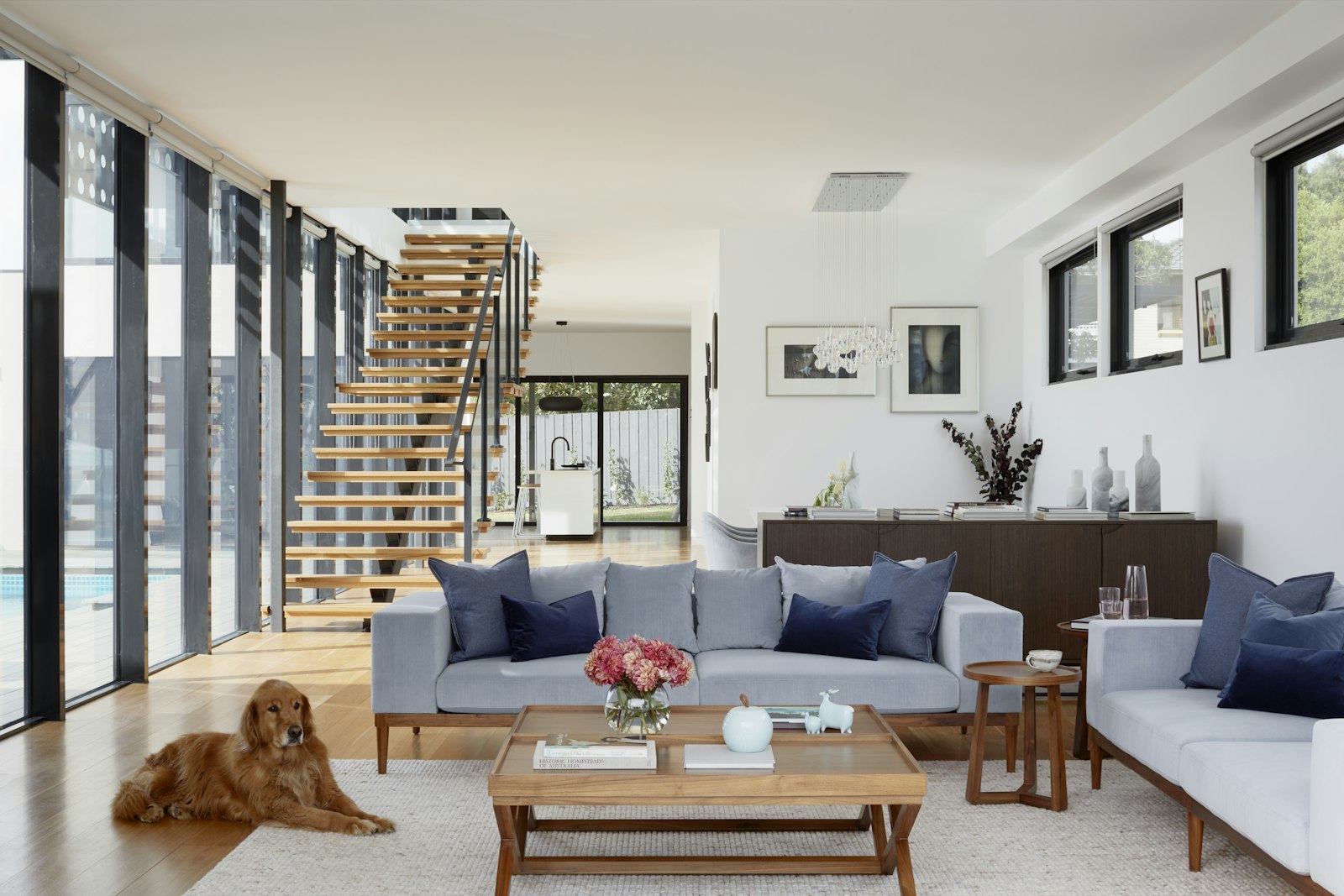 Interior contemporáneo renderizado